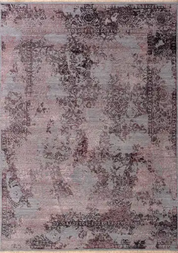 Ковёр Illusion 23113 — розовый и коричневый, восточный орнамент