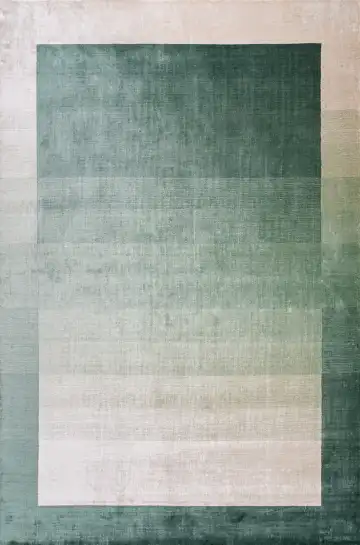 Ковёр Mono 23319 — зелёный и белый, абстрактный рисунок