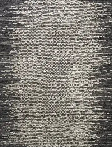 Ковёр Dazzle 23635 — чёрный и белый, геометрический рисунок