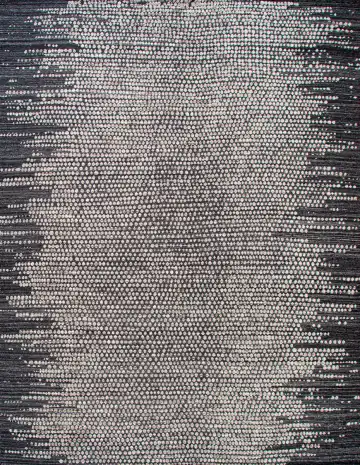 Ковёр Dazzle 23636 — чёрный и белый, геометрический рисунок