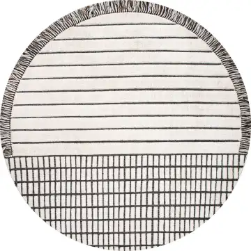 Ковёр RD Grid Berber by Rodolfo Dordoni 23737 — бежевый и серый, геометрический рисунок