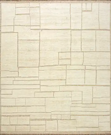 Ковёр Shape 23961 — кремовый и бежевый, геометрический рисунок