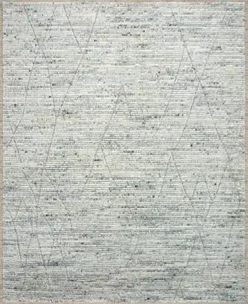 Ковёр Dazzle 24223 — белый и кремовый, геометрический рисунок