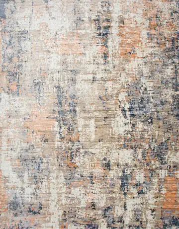 Ковёр Mono 24232 — синий и оранжевый, абстрактный рисунок