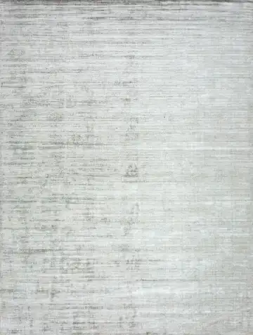 Ковёр Mono 24391 — белый и зелёный, в полоску