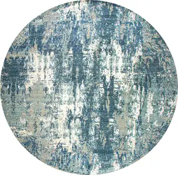 Ковёр Dazzle 24445 — голубой и серый, винтажный рисунок