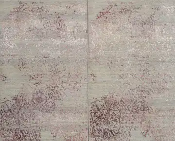 Ковёр Illusion 24469 — бежевый и розовый, в полоску