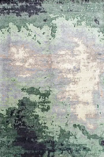 Ковёр Dazzle 24733 — серый и зелёный, градиент