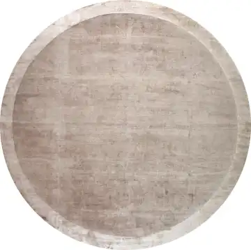 Ковёр Shape 24783 — кремовый и коричневый, с медальоном