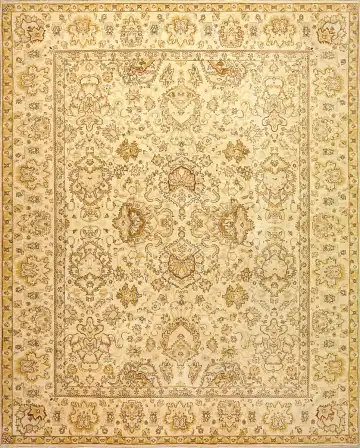 Ковёр Агра 2543 — коричневый и кремовый, растительный рисунок