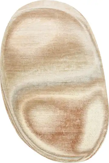 Ковёр Dazzle 25089 — кремовый и коричневый, градиент