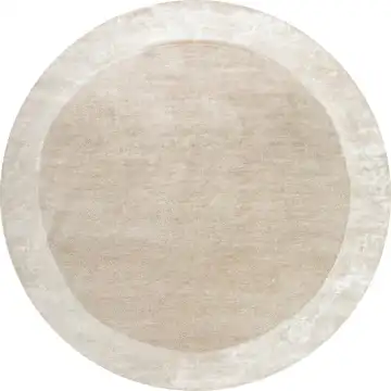 Ковёр Shape 25391 — кремовый и бежевый, с медальоном