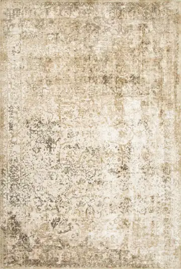 Ковёр Mono 25427 — кремовый и коричневый, абстрактный рисунок