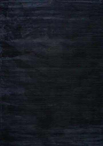 Ковёр Mono 25432 — чёрный и синий, винтажный рисунок