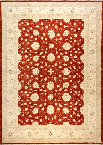 Ковёр Чуби 5333 — красный и белый, растительный рисунок