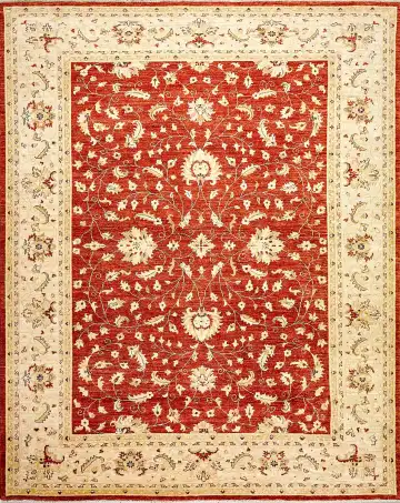 Ковёр Чуби 5339 — красный и белый, растительный рисунок