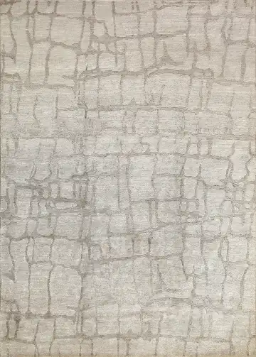 Ковёр Mono 5706 — кремовый и коричневый, абстрактный рисунок