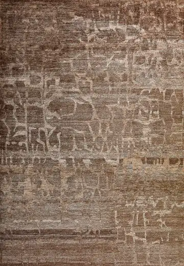 Ковёр Mono 5717 — коричневый и кремовый, абстрактный рисунок
