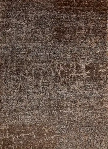 Ковёр Mono 5762 — коричневый и кремовый, абстрактный рисунок