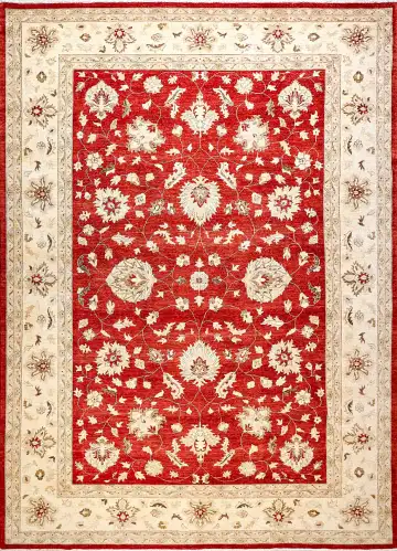 Ковёр Чуби 5862 — красный и белый, растительный рисунок