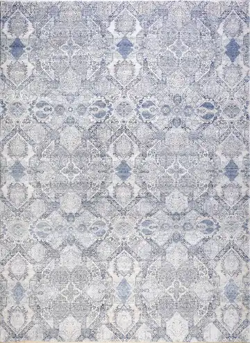 Ковёр Bliss 7996 — голубой, винтажный рисунок