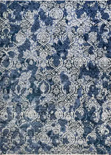 Ковёр Bliss 8516 — синий, винтажный рисунок
