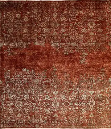 Ковёр Bliss 8517 — красный, винтажный рисунок