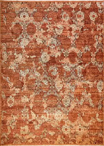 Ковёр Bliss 8522 — красный, винтажный рисунок