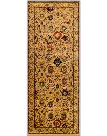 Ковёр Sultanabad 1011 — кремовый и красный, с медальоном