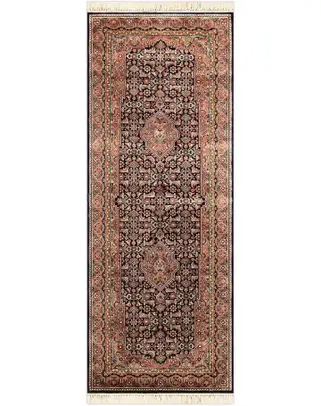 Ковёр Shiraz 1107 — красный и коричневый, растительный рисунок