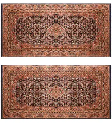 Ковёр Shiraz 1108 — красный и коричневый, растительный рисунок