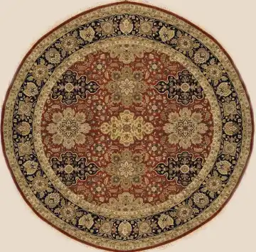 Ковёр Jaipur 1120 — бордовый и кремовый, растительный рисунок