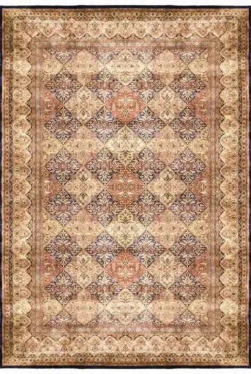 Ковёр Shiraz 1125 — кремовый и коричневый, геометрический рисунок