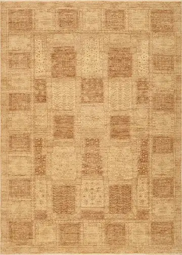 Ковёр Madras 1154 — терракотовый и кремовый, восточный орнамент
