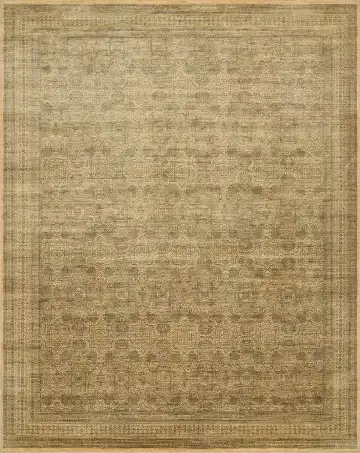 Ковёр Moire 1167 — кремовый и золотистый, геометрический рисунок