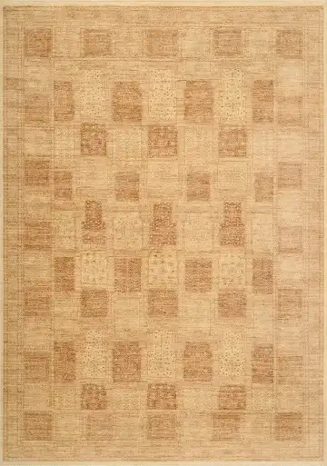 Ковёр Madras 1174 — терракотовый и кремовый, восточный орнамент