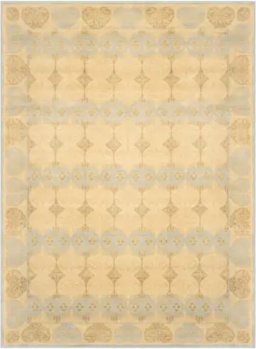 Ковёр Arabesque 1193 — кремовый и голубой, в полоску