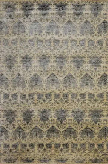 Ковёр Arabesque 1206 — кремовый и серый, в полоску