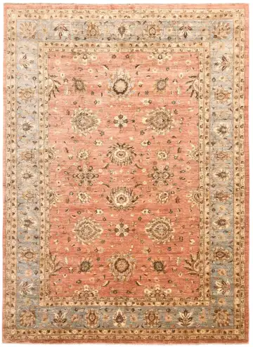 Ковёр Ushak 1295 — красный и кремовый, с медальоном