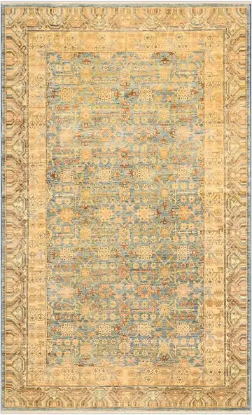 Ковёр Saltani 1454 — кремовый и серый, восточный орнамент