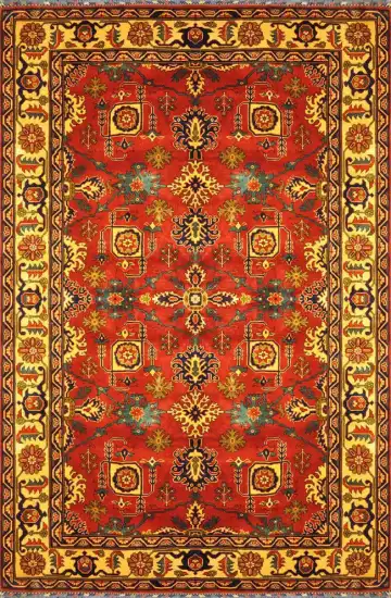 Ковёр Merinos 1496 — красный и жёлтый, восточный орнамент