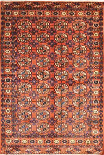 Ковёр Bukhara 1517 — красный и синий, с медальоном