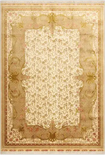 Ковёр Aubusson 1635 — кремовый и золотистый, восточный орнамент