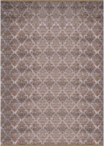 Ковёр Damask 1638 — коричневый и кремовый, восточный орнамент