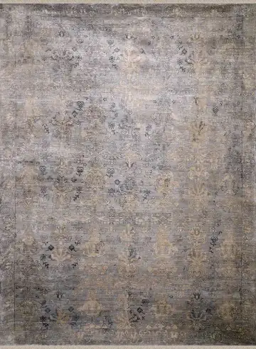 Ковёр Kashkar 1644 — серый, однотонный
