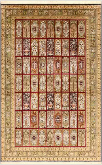 Ковёр Paradise Garden 1651 — коричневый и бежевый, восточный орнамент
