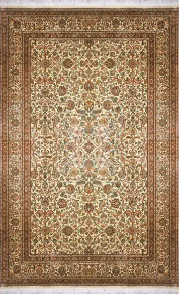 Ковёр Rajastan 1700 — кремовый и коричневый, восточный орнамент