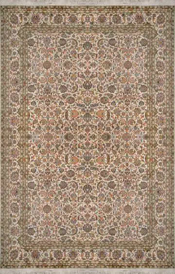 Ковёр Afshan 1723 — кремовый и коричневый, восточный орнамент