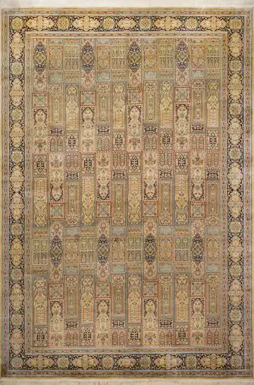 Ковёр Heshti 1748 — кремовый и коричневый, восточный орнамент