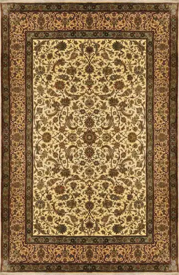 Ковёр Кашмир 1780 — золотистый и кремовый, восточный орнамент